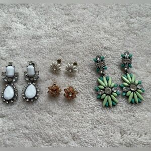 Lot of 4 pairs of Multi-Color Earring Set